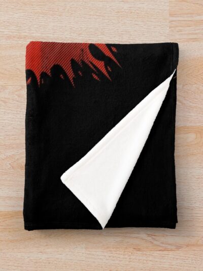 Alternative view of Berserk The Struggler Guts Retro Design Throw Blanket