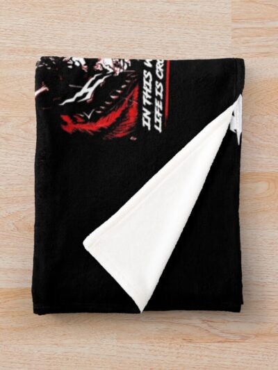 Alternative view of Best Design Guts Black Swordsman Throw Blanket
