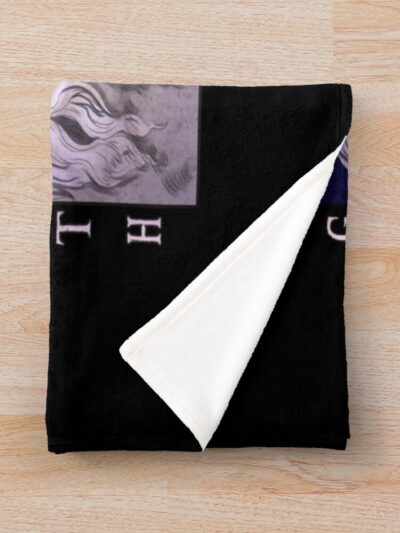 Alternative view of Scribble White Hawk And Black Swordsman Throw Blanket