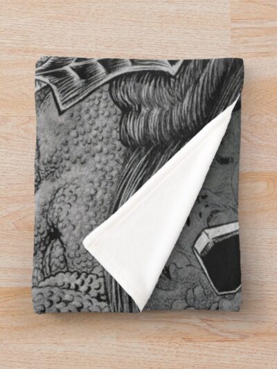 Alternative view of New Collection Guts The Black Swordsman Throw Blanket
