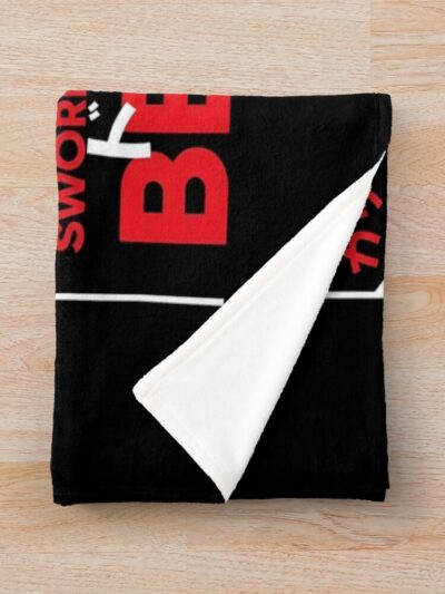 Alternative view of Anime Berserk Guts Depressed Swordman Throw Blanket