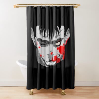 Anime Berserk Guts Cursed Man Shower Curtain