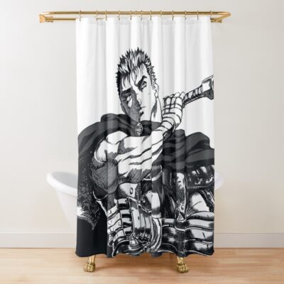 The Black Swordsman Rage Against Fate Shower Curtain