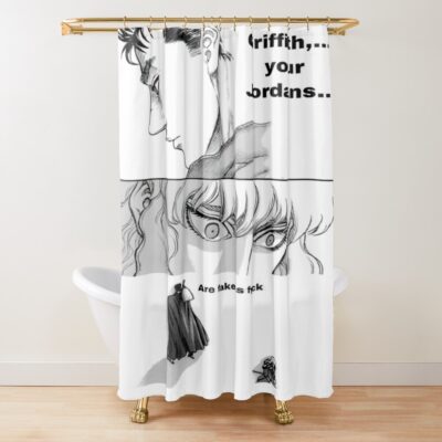 Anime Berserk Griffith Bassic Design Shower Curtain