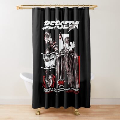 Best Design Guts Black Swordsman Shower Curtain