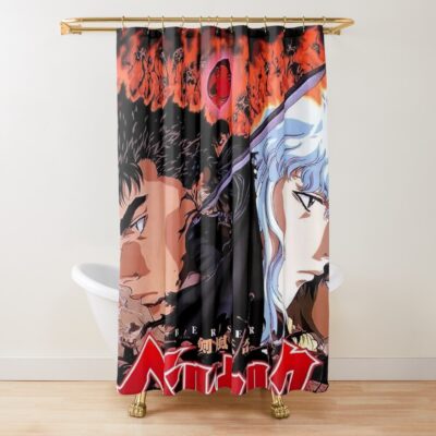 Best Anime Berserk Guts And Griffith Vintage Shower Curtain