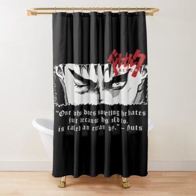 Hot Design Berserk Guts The Black Swordsman Shower Curtain