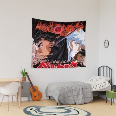 Best Anime Berserk Guts And Griffith Vintage Tapestry