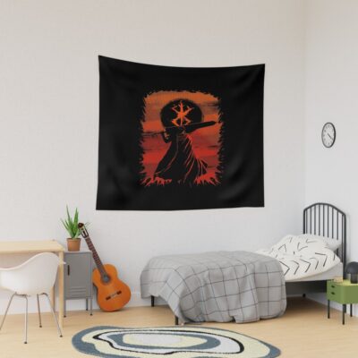 Berserk The Struggler Guts Retro Design Tapestry