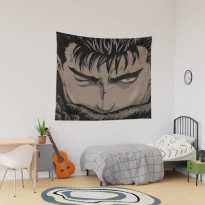Berserk Guts The Black Swordsman Retro Tapestry