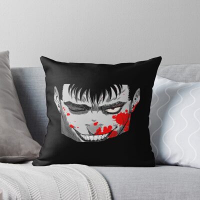 Anime Berserk Guts Cursed Man Throw Pillow
