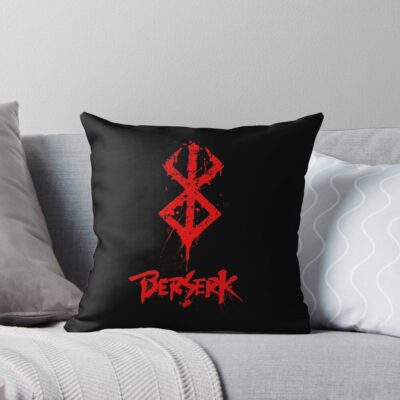 Anime Berserk Logo Fantasy Style Throw Pillow