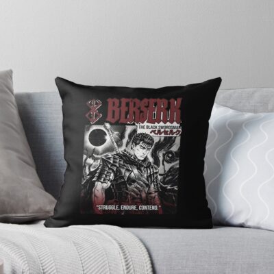 Hot Design Anime Berserk The Black Swordsman Throw Pillow